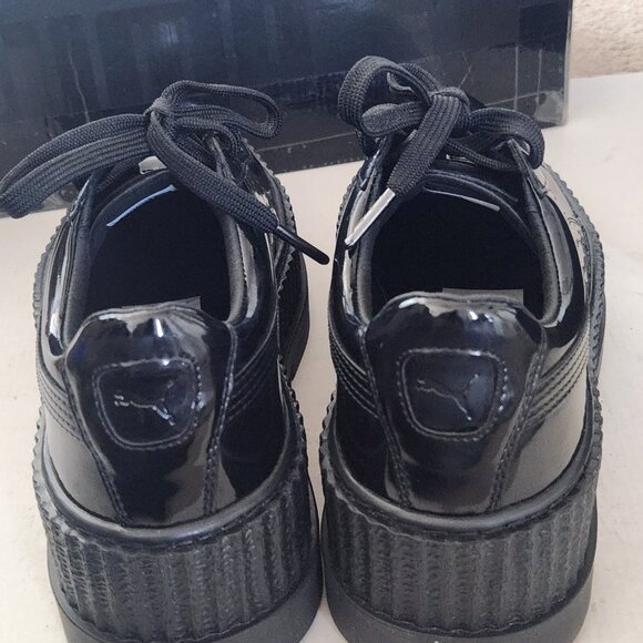 Puma Pointy Creeper Rihanna Fenty Patent Black Size 8 - Picture 5 of 10